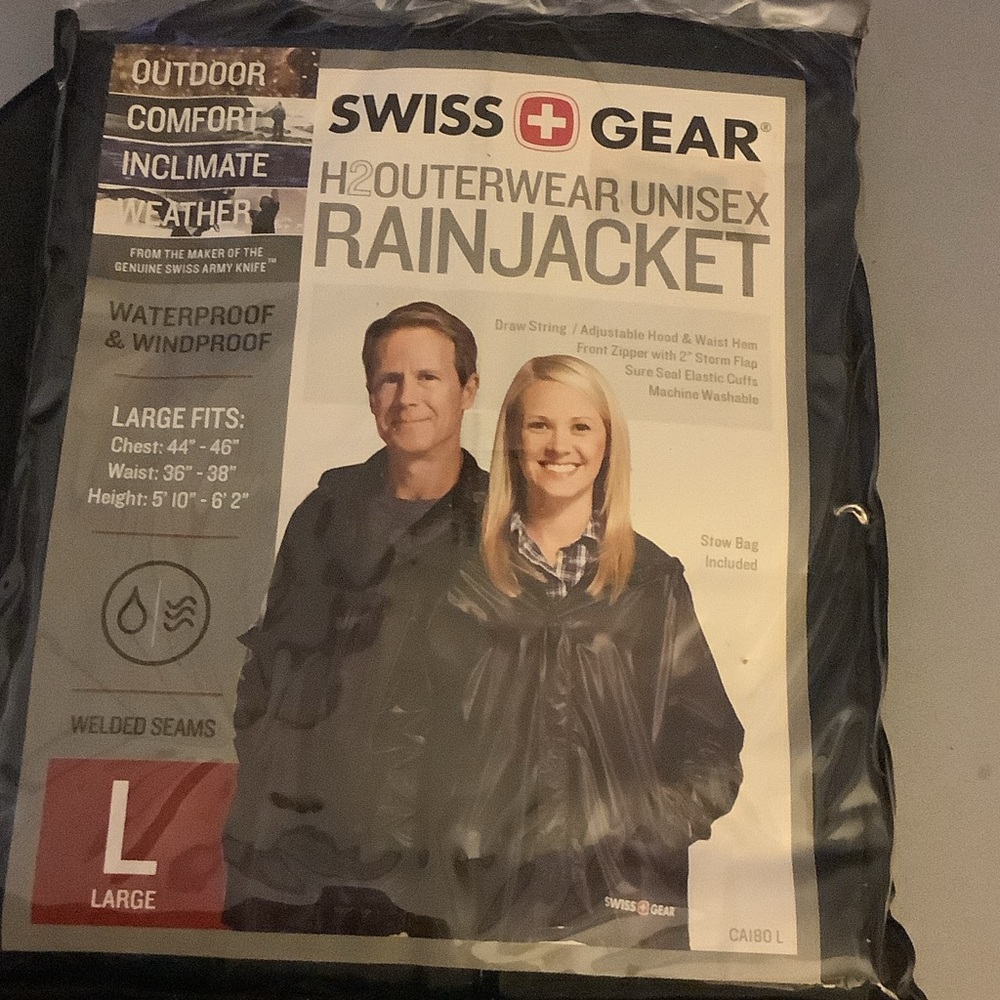 SwissGear Black Rain Jacket